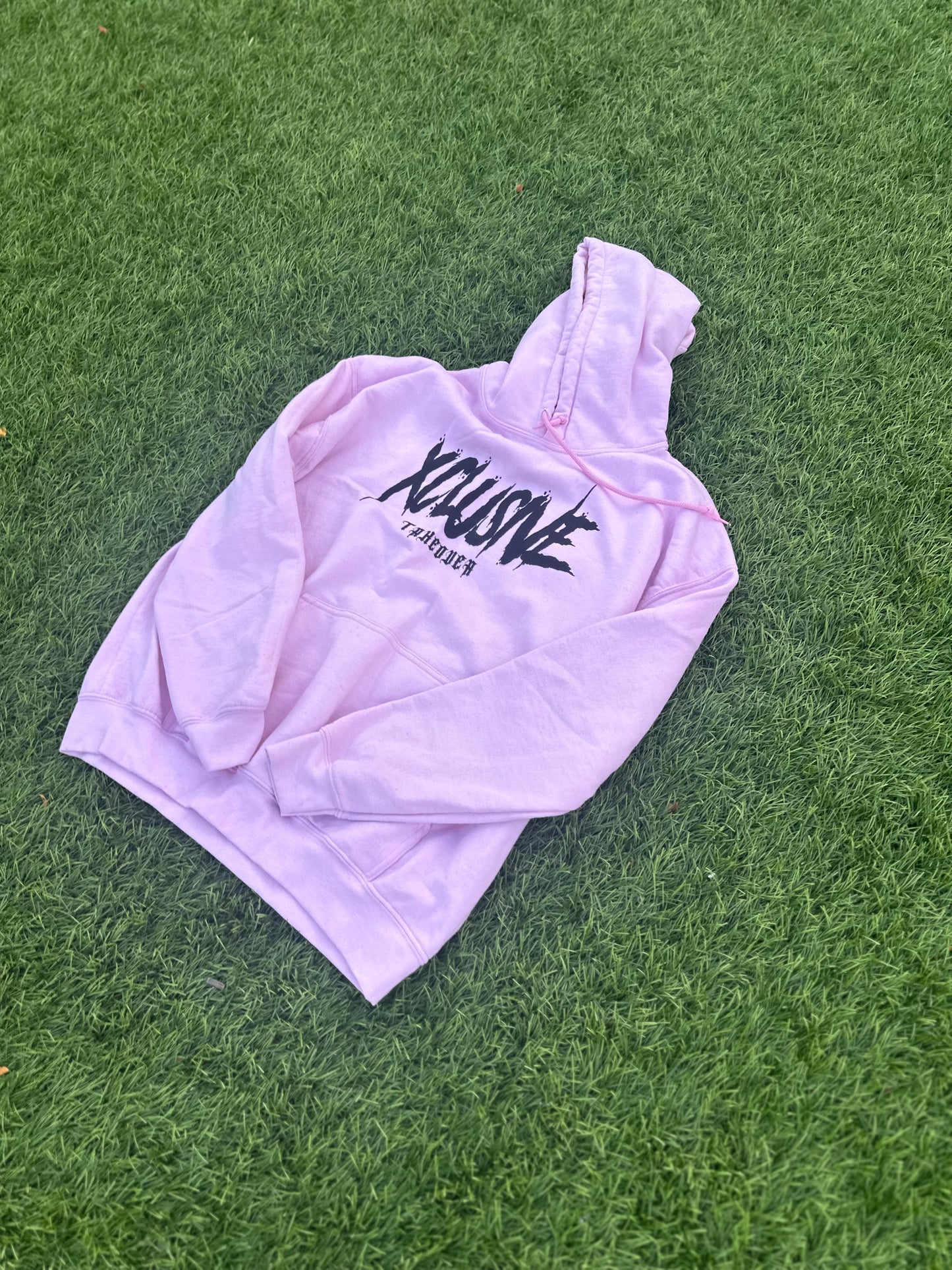 “XCLUSIVE TAKEOVER” Hoodie Pink & Black