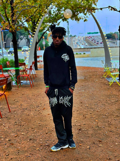 Exclusive Stylez Logo Hoodie Black & White