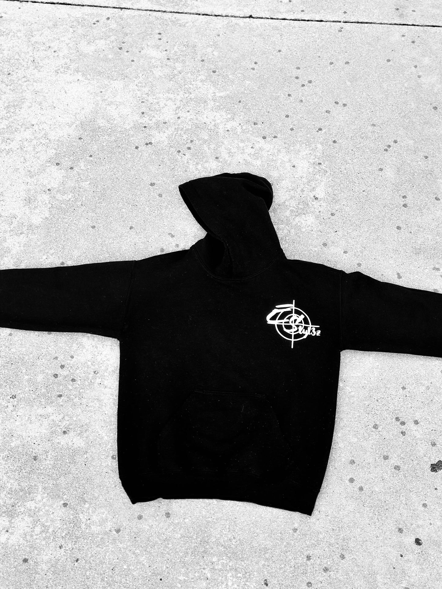 Exclusive Stylez Logo Hoodie Black & White